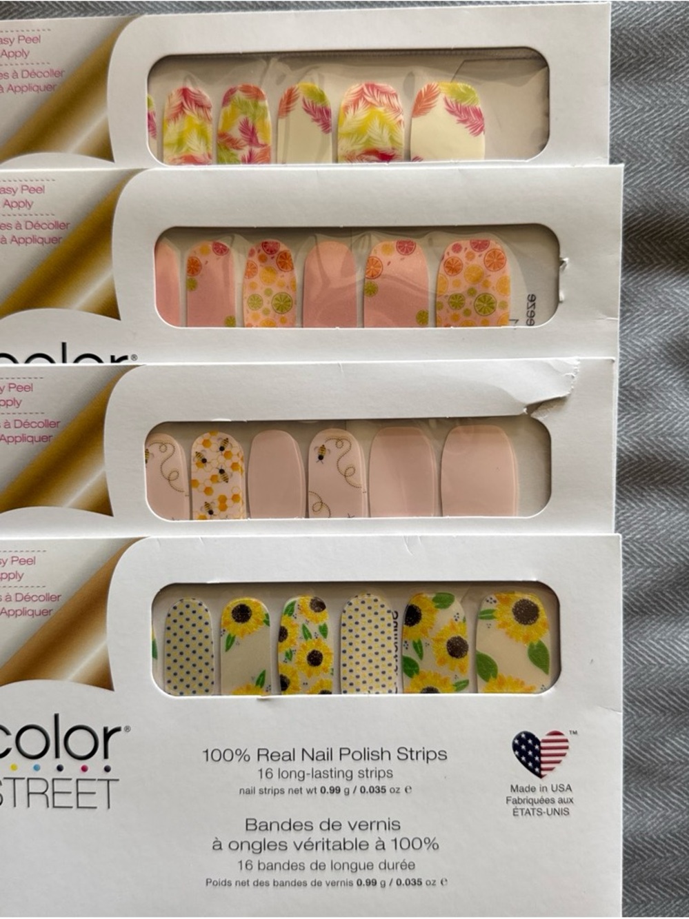 Color Street Pink Citrus Blossom Nail Polish Strips